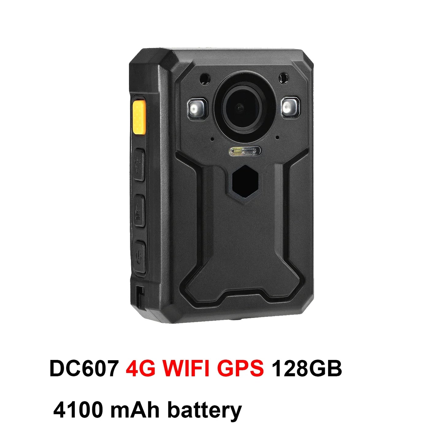 BC607 Body Worn Camera 4G WIFI GPS HD 1440P Live broadcast in real time,Facial Recognition,Intercom function,IP67 waterproof