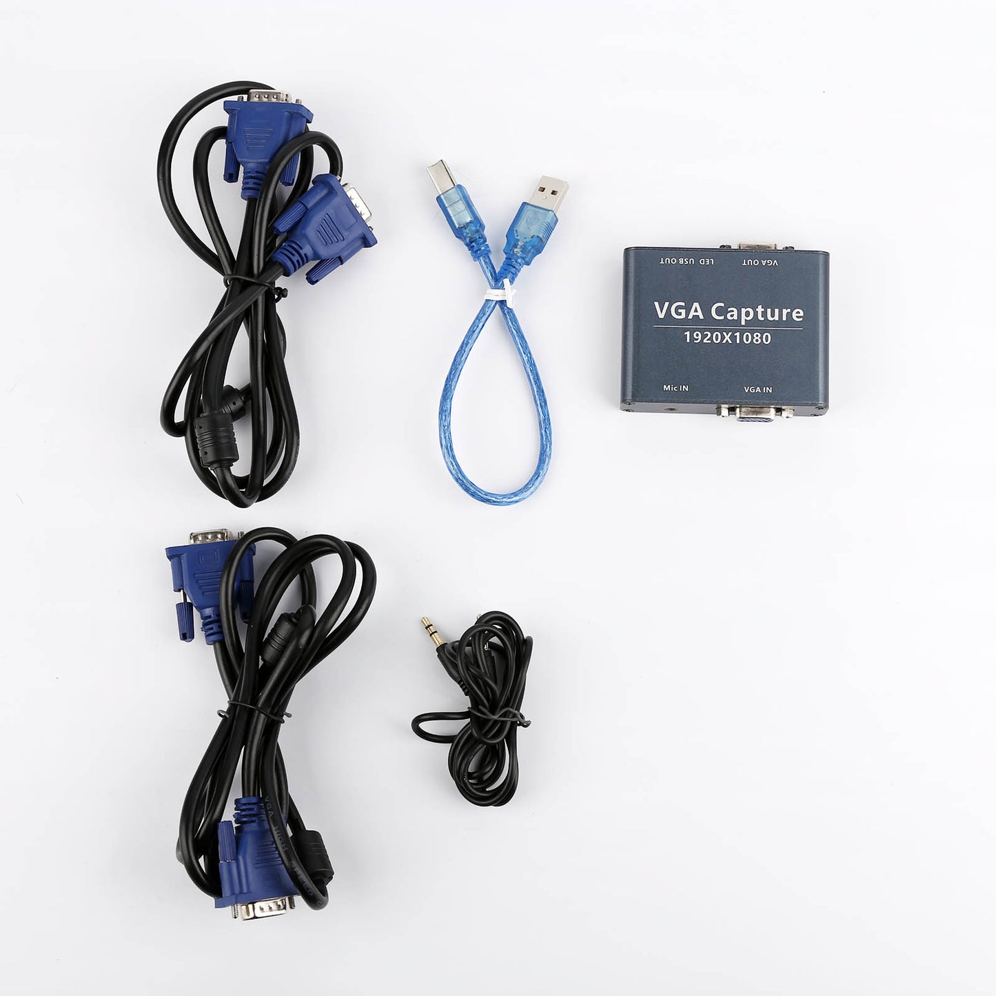 VGA to USB capture 1080P audio and video capture with Video Capture Card support UVC/UAC standard --VGA LOOP output