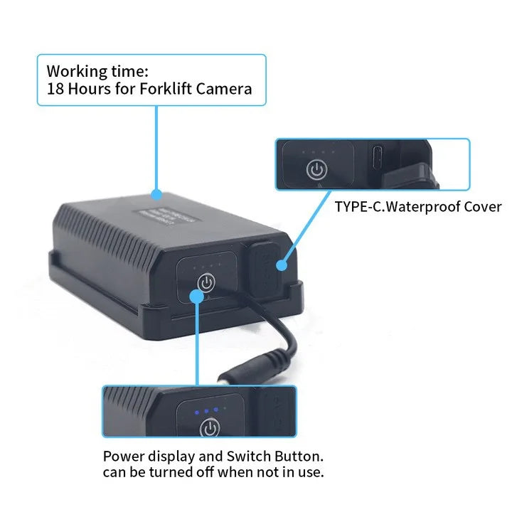 Forklift waterproof rechargeable lithium battery