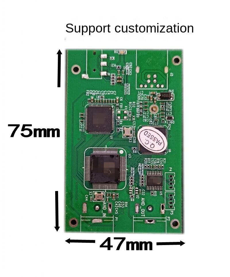 4-in-1 BNC to USB capture, AHD TVI CVI CVBS to USB capture PCB board , AHD to USB , TVI to UCB , CVI to USB .