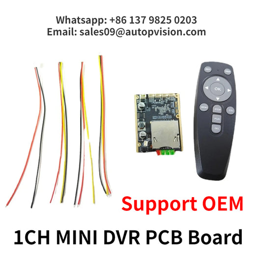 Support Wholesale, support OEM Real time 1CH Mini HD XBOX DVR PCB Board  30fps support 512GB sd Card video recording DVR module for CVBS camera