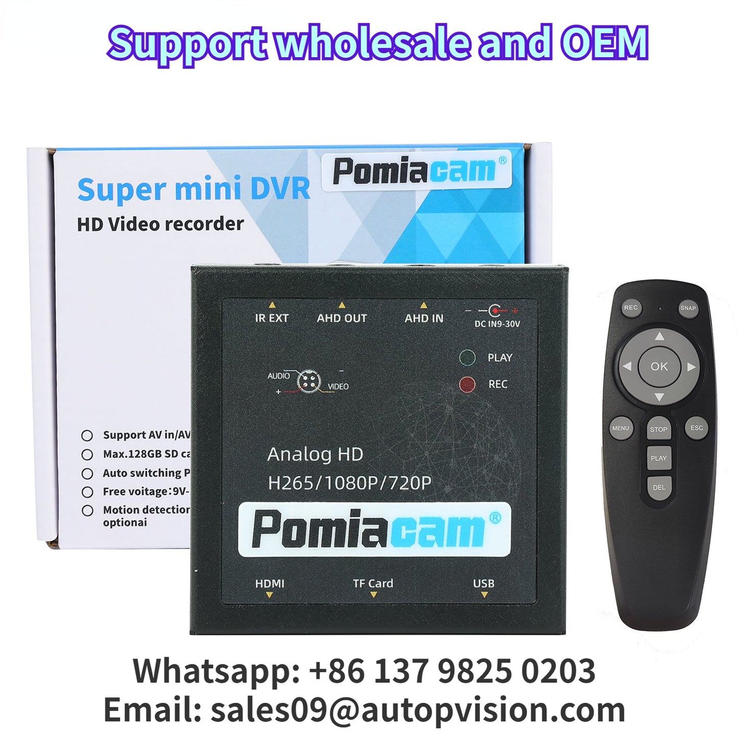 DMA122 1Ch Mini DVR Card Real-time HD DVR Video Recorder Support Analog HD AHD Camera HDMI Output Board Video Compression