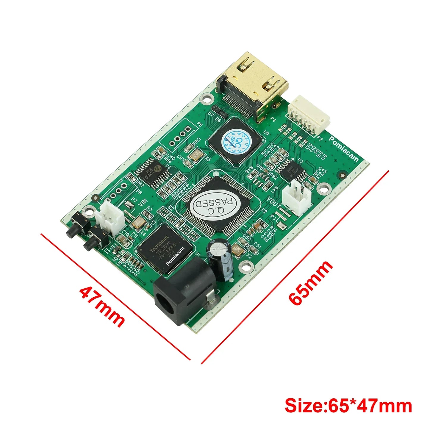 Wholesale AHD41 board 5PCS/lot AHD TVI CVI CVBS to HDMI VGA CVBS Video Convertor 4 in 1 HD 1080P Video Signal Converter Module model AHD41 board