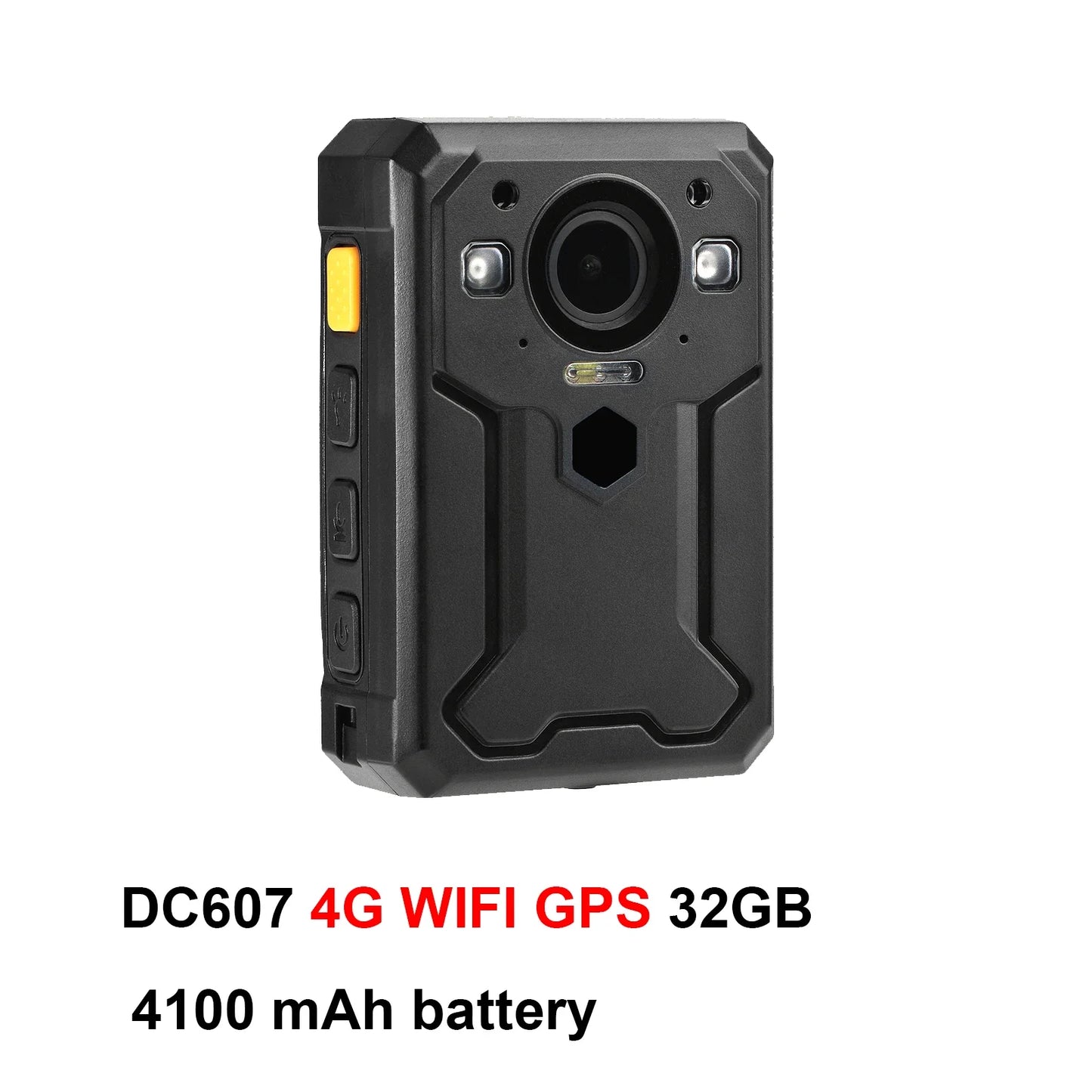 BC607 Body Worn Camera 4G WIFI GPS HD 1440P Live broadcast in real time,Facial Recognition,Intercom function,IP67 waterproof