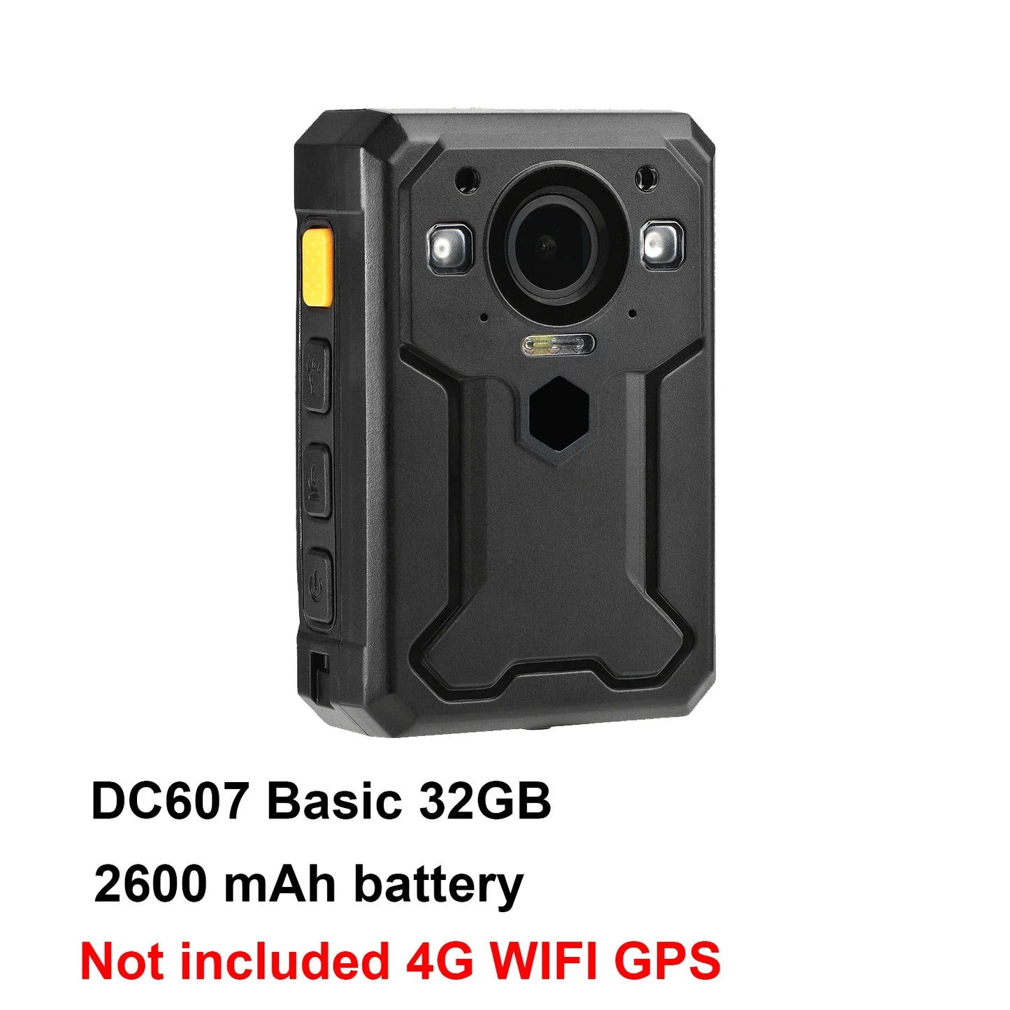 BC607 Body Worn Camera 4G WIFI GPS HD 1440P Live broadcast in real time,Facial Recognition,Intercom function,IP67 waterproof