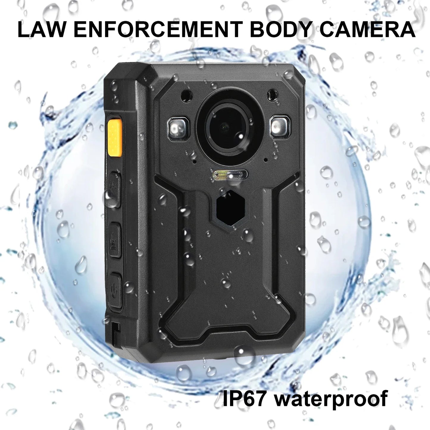 BC607 Body Worn Camera 4G WIFI GPS HD 1440P Live broadcast in real time,Facial Recognition,Intercom function,IP67 waterproof