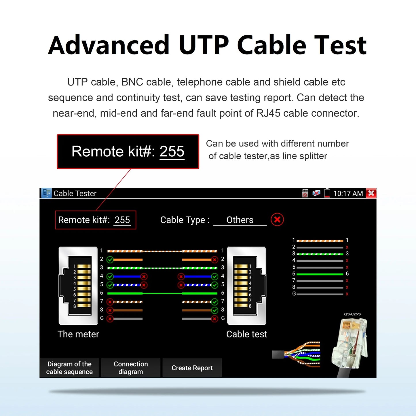 5.4 inch IPC-5200 Plus/IPC-5100 Plus Full 8MP IP CVI TVI AHD SDI Analog 6 IN 1 VGA  4K HD input IP Camera Tester