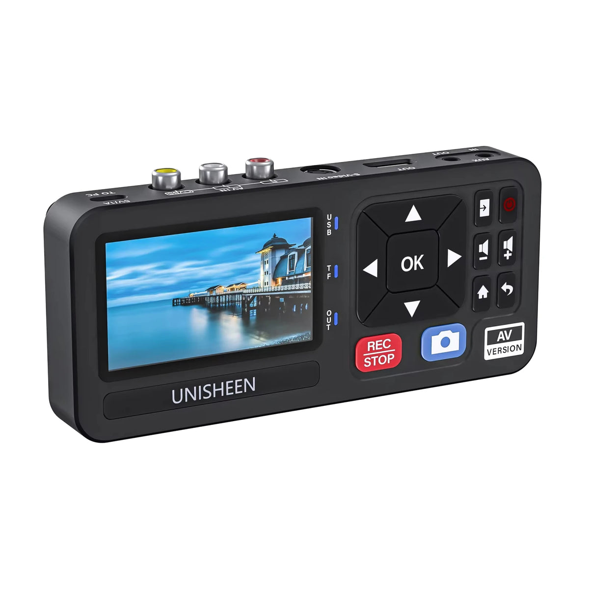 UR230A Audio Video Capture Recorder CVBS/S-Video To MP4 1080P Recording USB/TF Storage VHS Converter Professional HD Capture Box