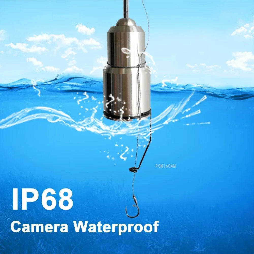 15m Cable Underwater Fishing Camera 12 LED Night Vision Waterproof 1200TVL  Fish Shape Boat Ice  Camera  deep water hunting