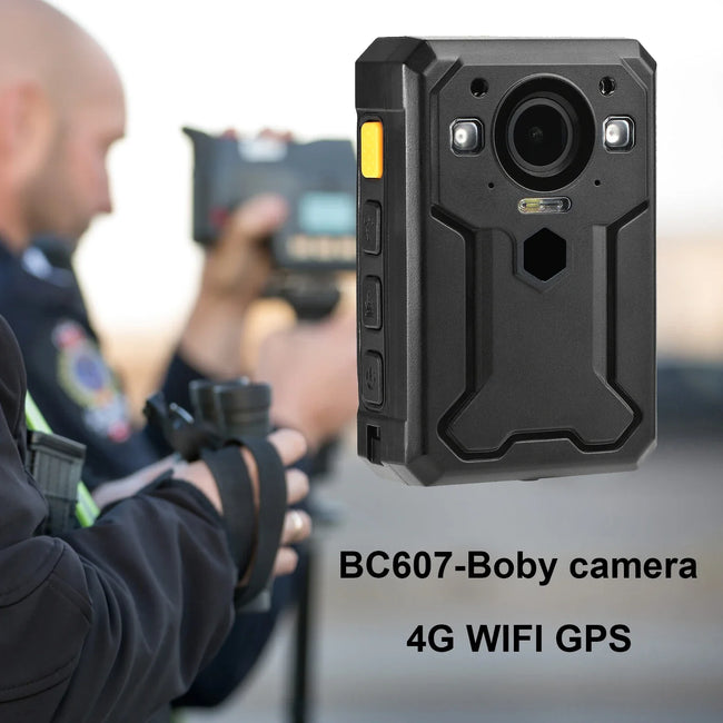 BC607 Body Worn Camera 4G WIFI GPS HD 1440P Live broadcast in real time,Facial Recognition,Intercom function,IP67 waterproof