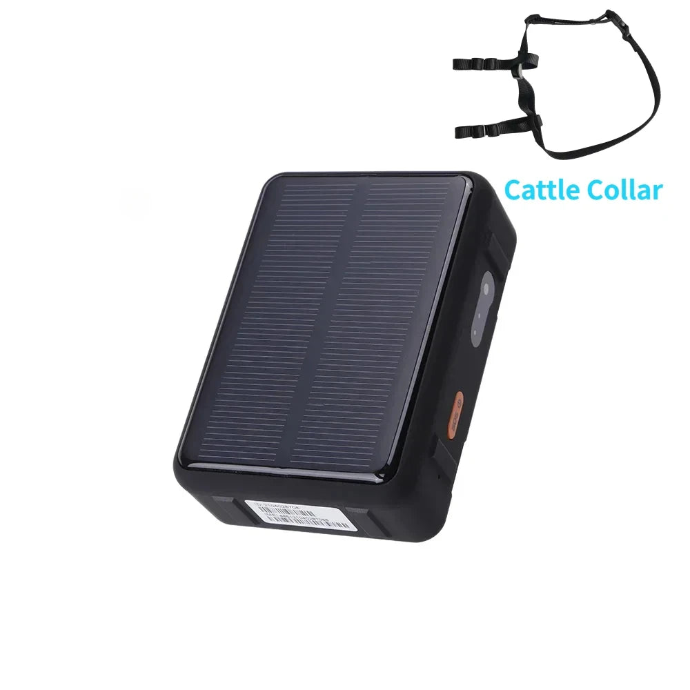 RF-V44 Solar GPS Tracker 4G/3G/2G Real-time GPS Tracker Anti-remove SOS Alarm 9000mAh Battery for Sheep Cow Cattle Waterproof