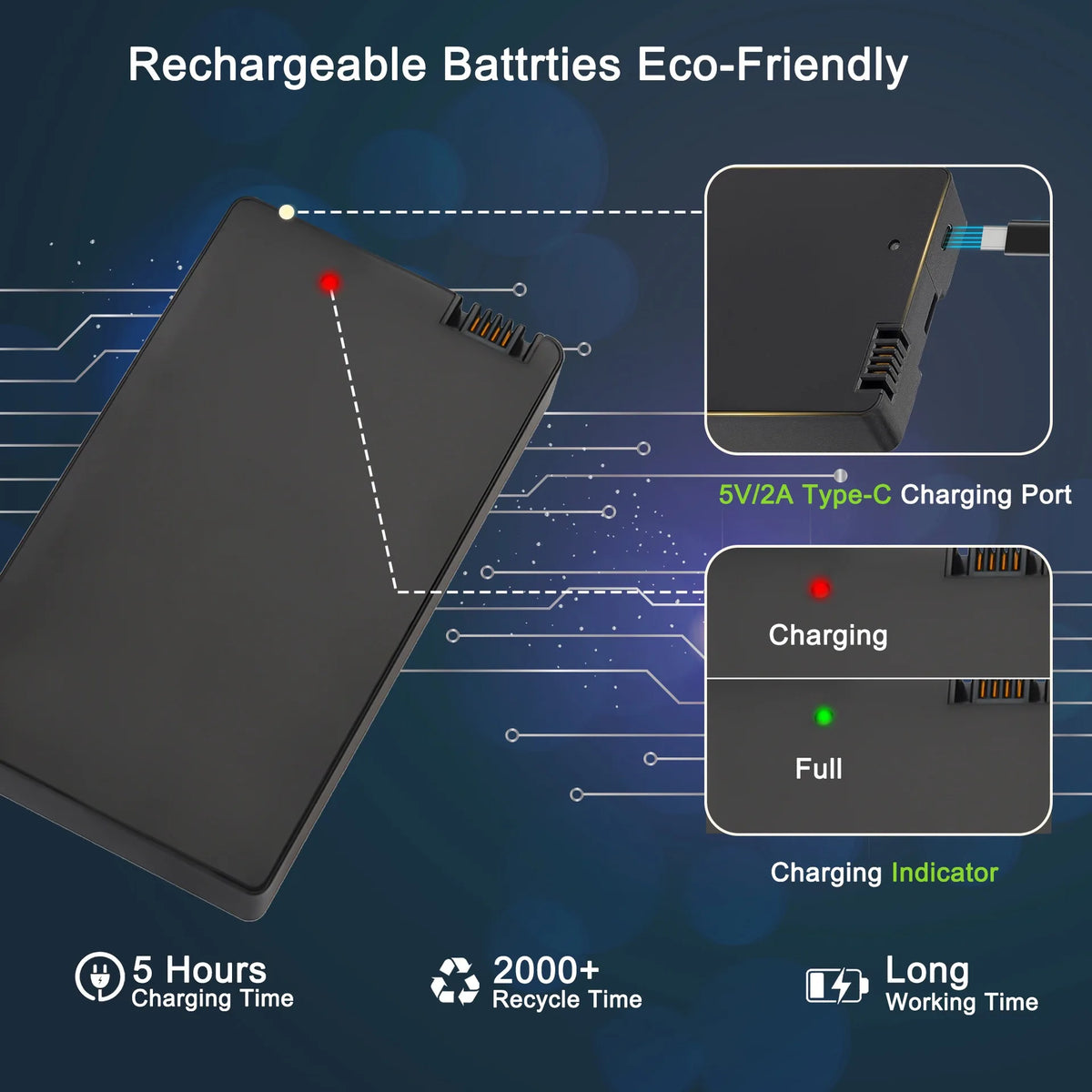 8000mAh Iithium Battery  for HC-950Pro-Li  / HC-940Pro-Li