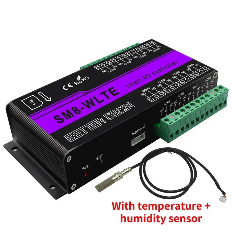 8 output Socket 4G Inching Relay Switch Module DC30V AC250V GSM Relay Switch Smart Life 4G Relay Module SM8