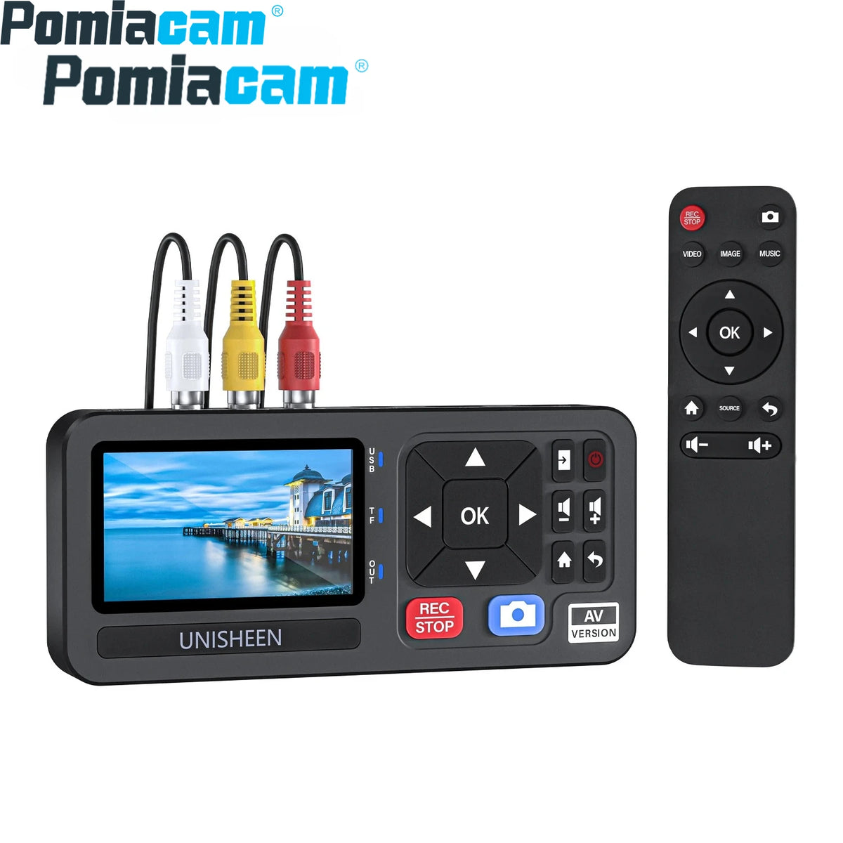 UR230A Audio Video Capture Recorder CVBS/S-Video To MP4 1080P Recording USB/TF Storage VHS Converter Professional HD Capture Box