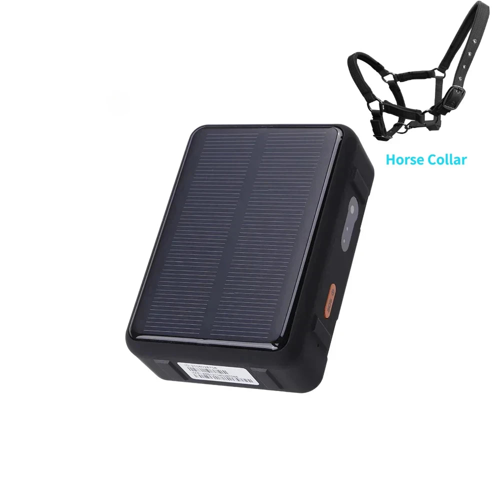 RF-V44 Solar GPS Tracker 4G/3G/2G Real-time GPS Tracker Anti-remove SOS Alarm 9000mAh Battery for Sheep Cow Cattle Waterproof