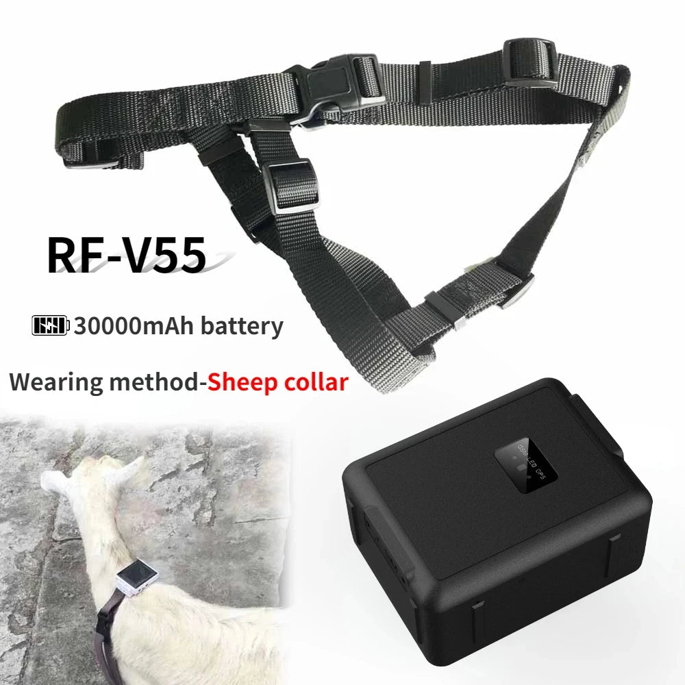 4G LTE GPS Tracker Sheep Cow Cattle Horse GPS Tracking Device Locator 30000mAh Long Standby Time IP67 Waterproof