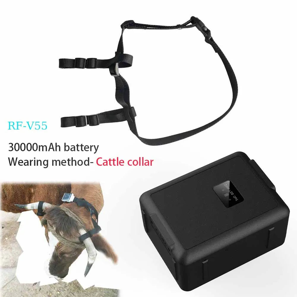 4G LTE GPS Tracker Sheep Cow Cattle Horse GPS Tracking Device Locator 30000mAh Long Standby Time IP67 Waterproof