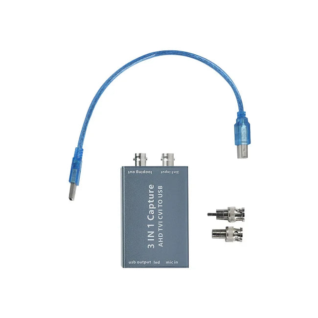 wholesale 3-in-1 Video Capture Card AHD TVI CVI Input USB2.0 Output Computer 1080P HD Drive-free Support Loop Out Support Customization