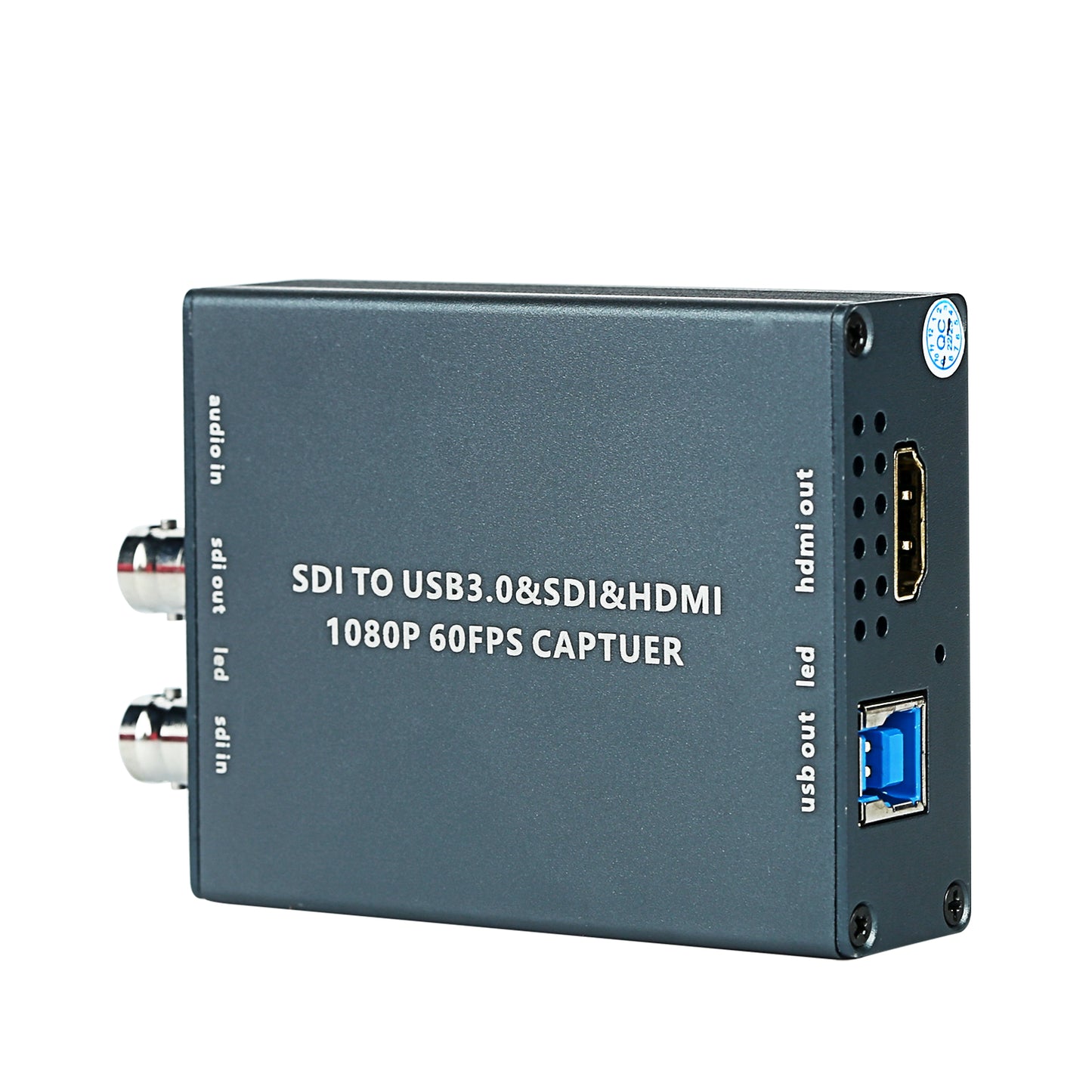 SDI to USB 3.0 1080P 60fps YUY2 SDI Sensor HDMI Loopout Output SDI/HDMI Audio Video Sensor Card for Windows, Linux, OS Game Streaming Video Recording
