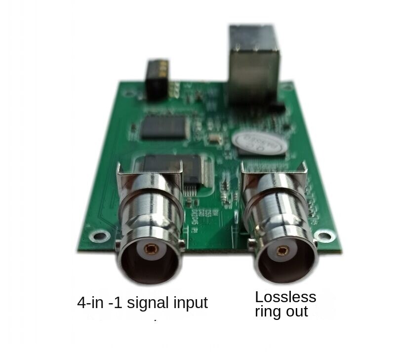 4-in-1 BNC to USB capture,  AHD TVI CVI CVBS to USB capture PCB board , AHD to USB , TVI to UCB , CVI to USB  .