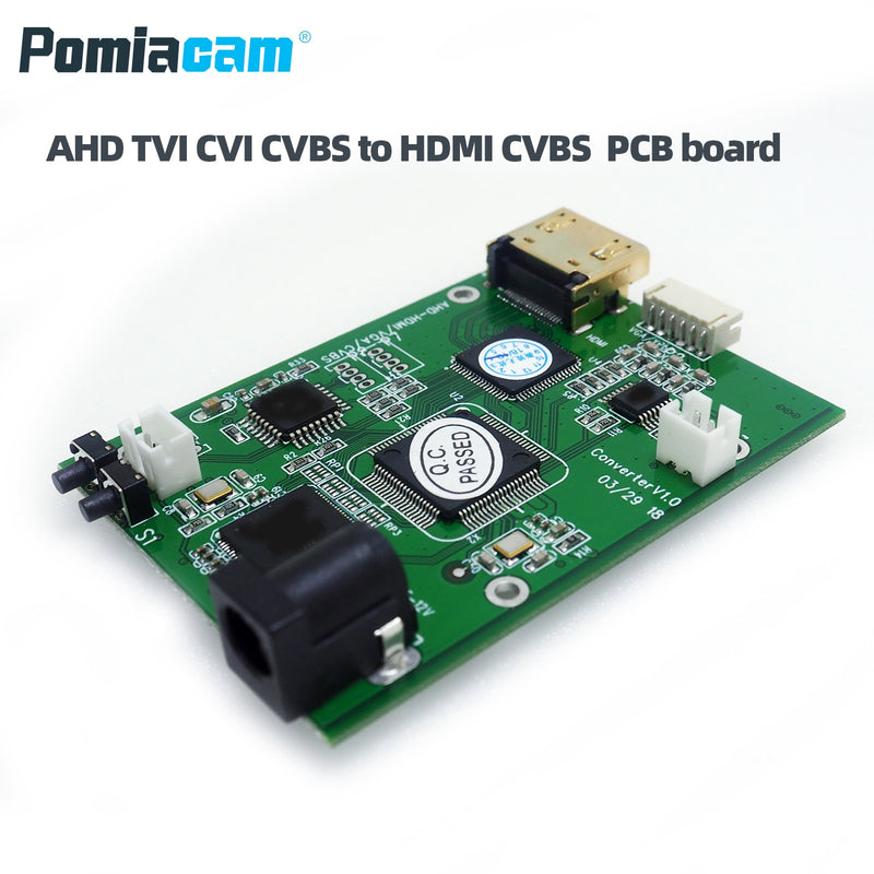AHD41 AHD TVI CVI CVBS Signal To HDMI VGA CVBS Signal Converter Board ...